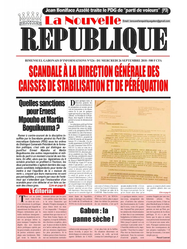 La Nouvelle Republique 26/09/2018