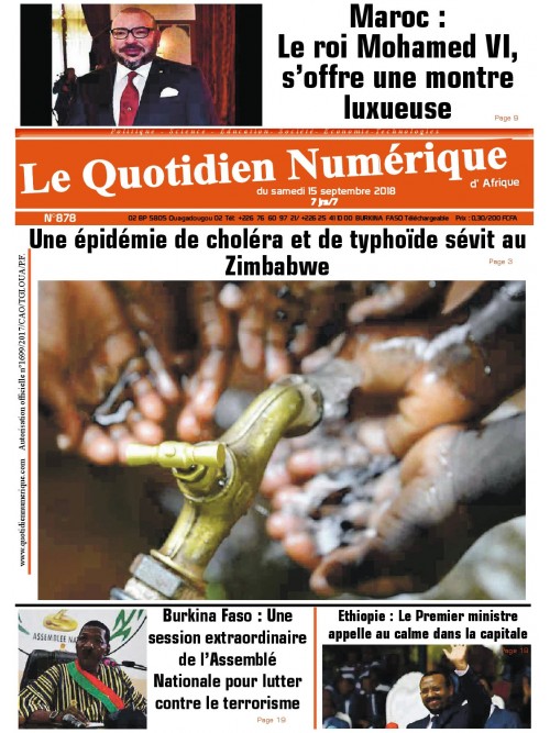 QUOTIDIEN NUMERIQUE D AFRIQUE
 15/09/2018