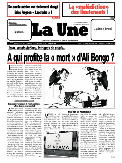La Une 30/11/2018