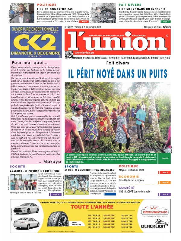 L'Union 07/12/2018