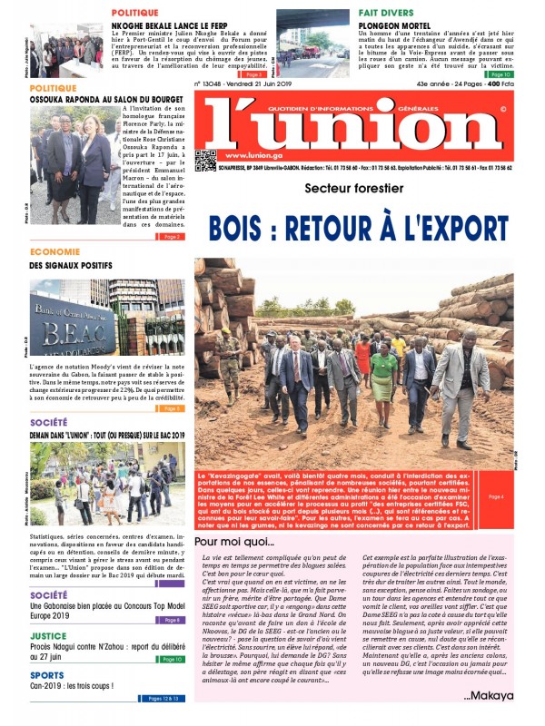 L'Union 21/06/2019