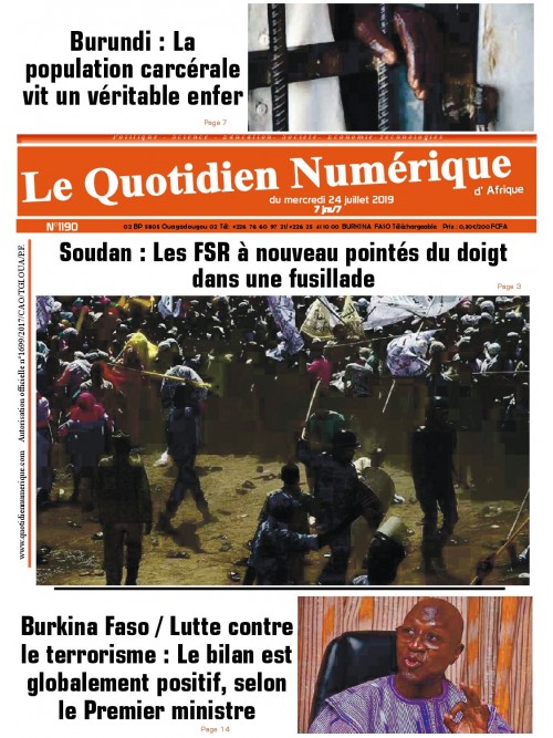 QUOTIDIEN NUMERIQUE D AFRIQUE
 24/07/2019