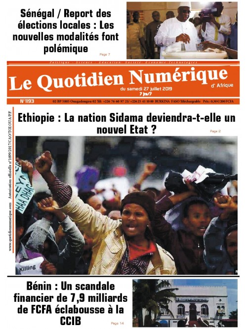 QUOTIDIEN NUMERIQUE D AFRIQUE
 27/07/2019