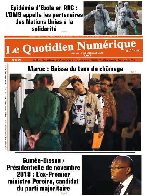 QUOTIDIEN NUMERIQUE D AFRIQUE
 28/08/2019