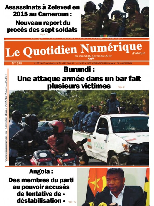 QUOTIDIEN NUMERIQUE D AFRIQUE
 09/11/2019