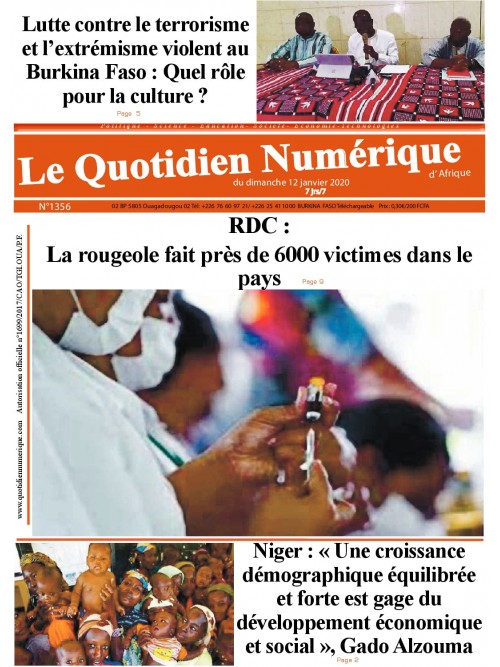 QUOTIDIEN NUMERIQUE D AFRIQUE
 12/01/2020