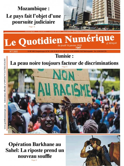 QUOTIDIEN NUMERIQUE D AFRIQUE
 16/01/2020