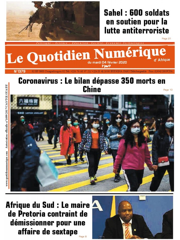 QUOTIDIEN NUMERIQUE D AFRIQUE
 04/02/2020