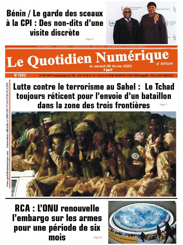 QUOTIDIEN NUMERIQUE D AFRIQUE
 08/02/2020