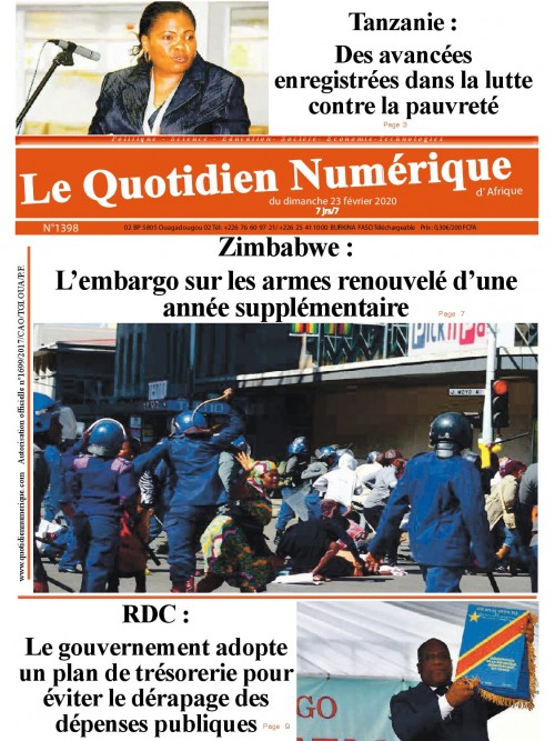 QUOTIDIEN NUMERIQUE D AFRIQUE
 23/02/2020