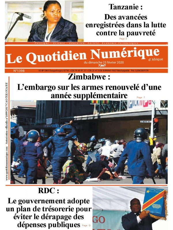 QUOTIDIEN NUMERIQUE D AFRIQUE
 23/02/2020