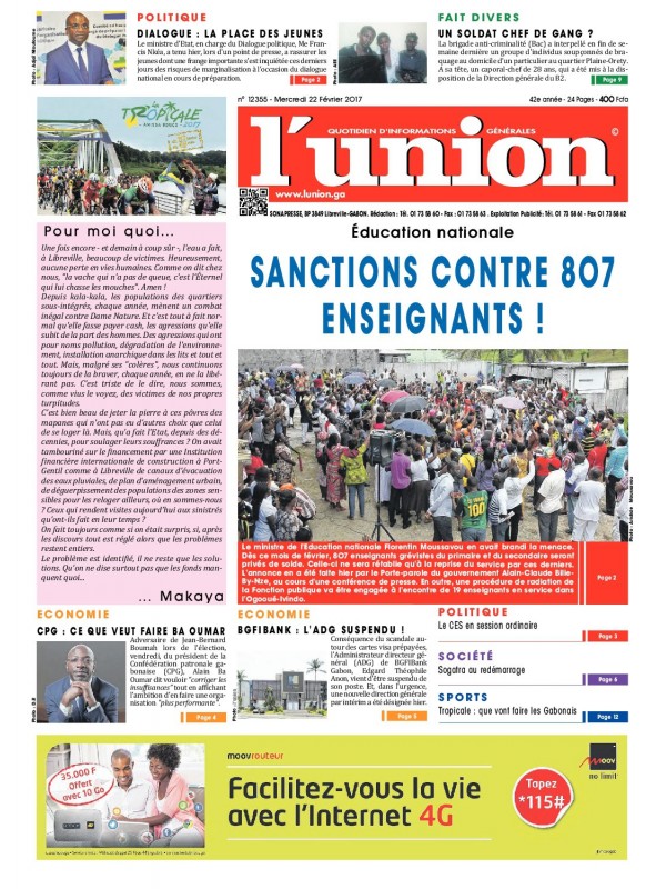 L'UNION 22/02/2017