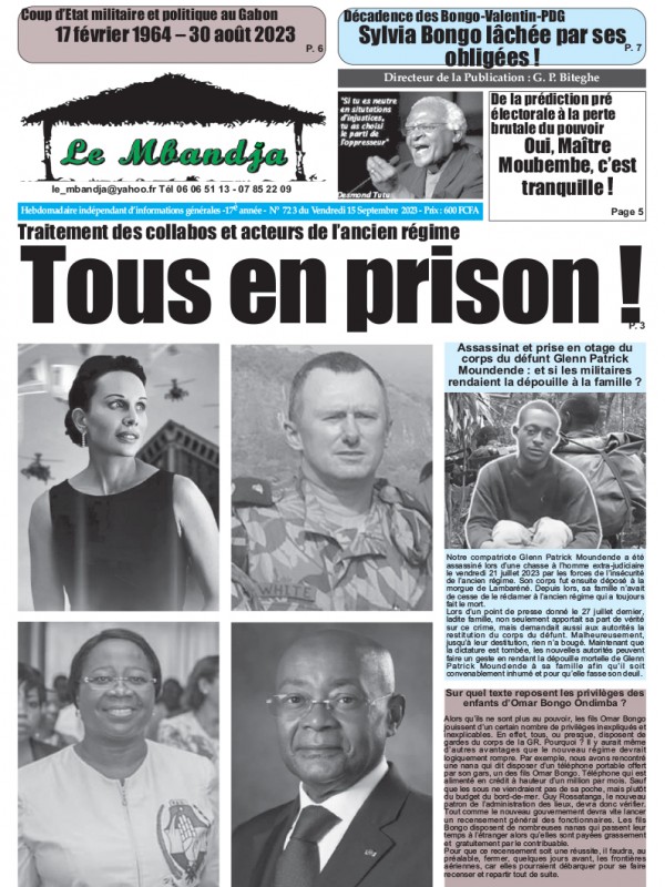 Le Mbandja 15/09/2023