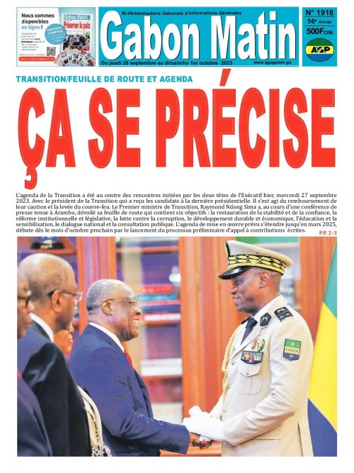 Gabon Matin 28/09/2023