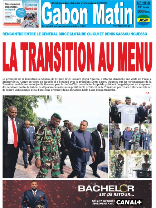 Gabon Matin 02/10/2023