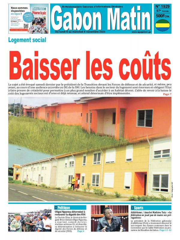 Gabon Matin 06/11/2023