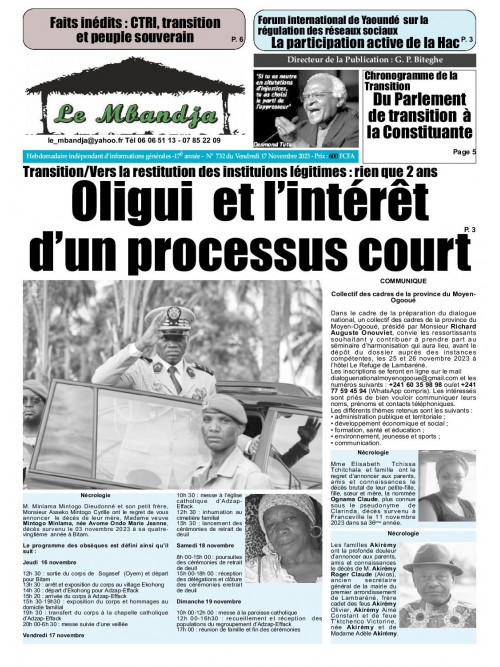 Le Mbandja 17/11/2023