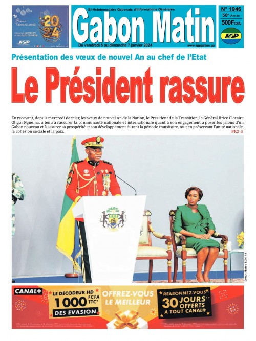 Gabon Matin 05/01/2024