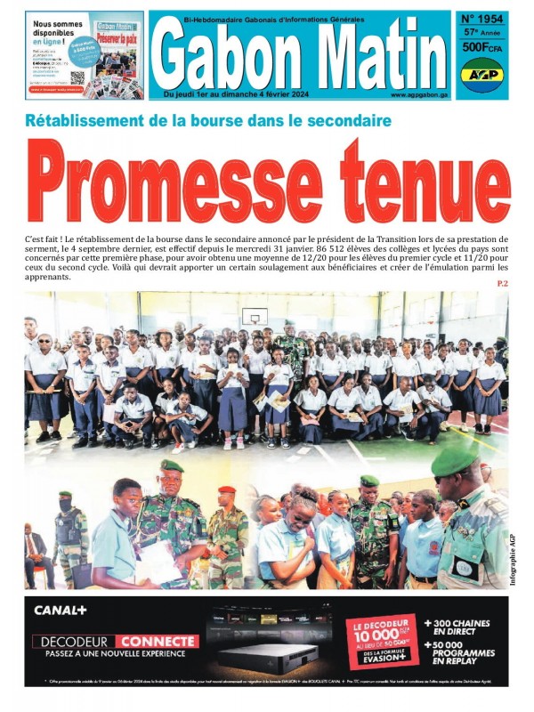 Gabon Matin 01/02/2024