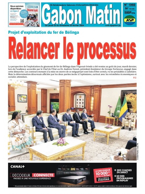 Gabon Matin 22/02/2024