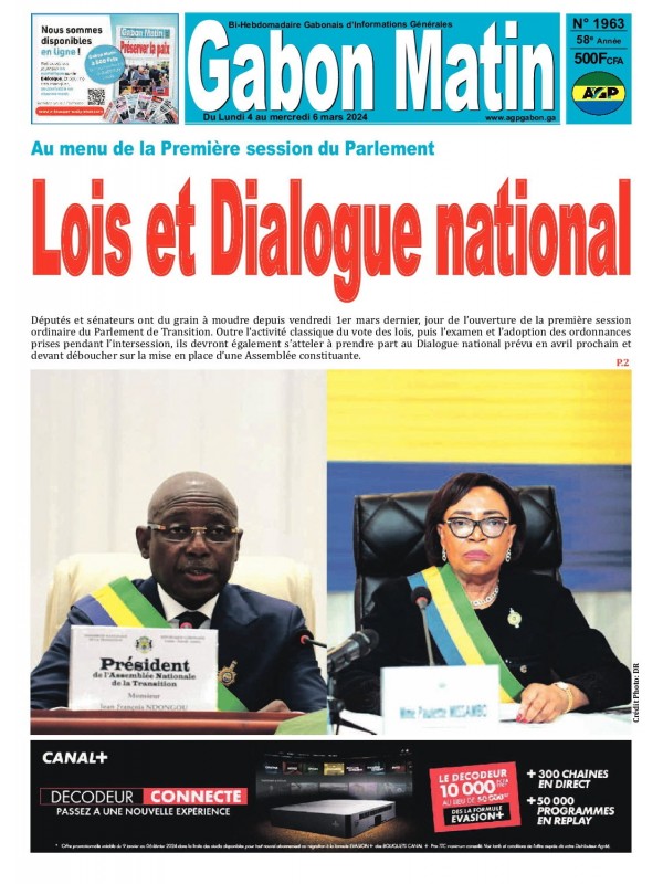 Gabon Matin 04/03/2024