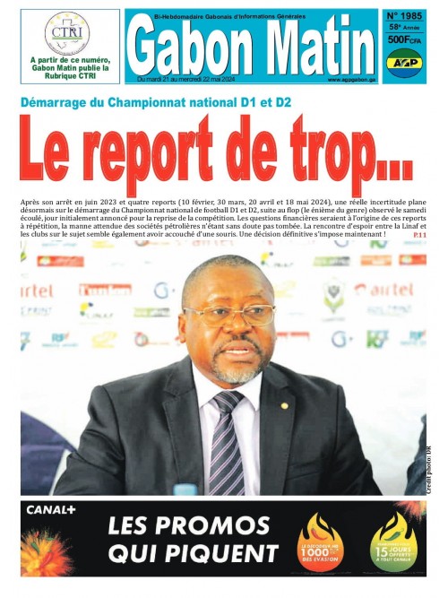Gabon Matin 21/05/2024