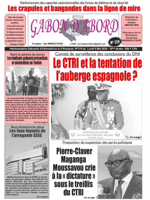 Gabon d'abord 06/05/2024