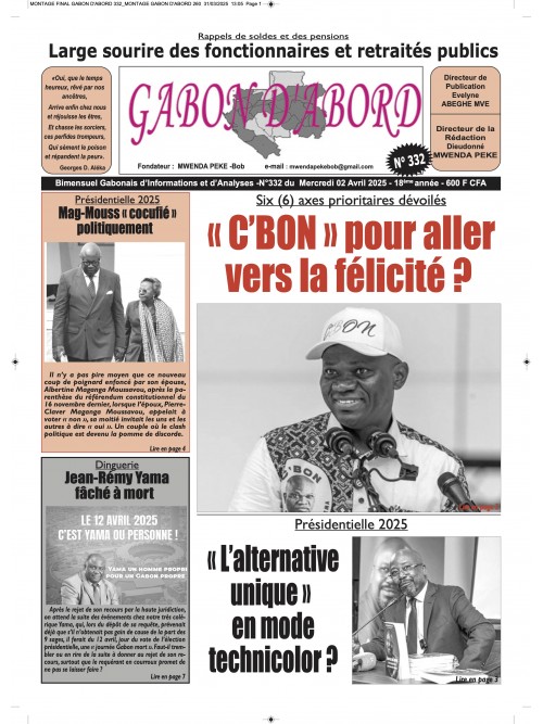 Gabon d'abord 02/04/2025