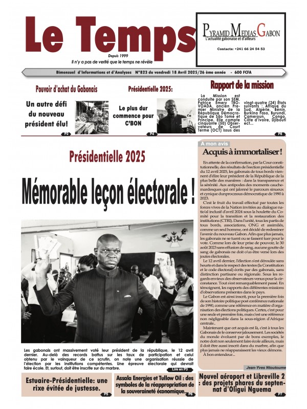 Le Temps 18/04/2025