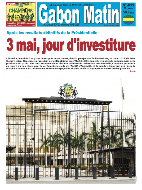 Gabon Matin 28/04/2025