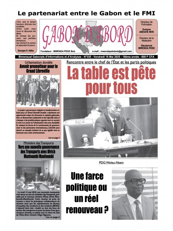 Gabon d'abord 16/05/2025