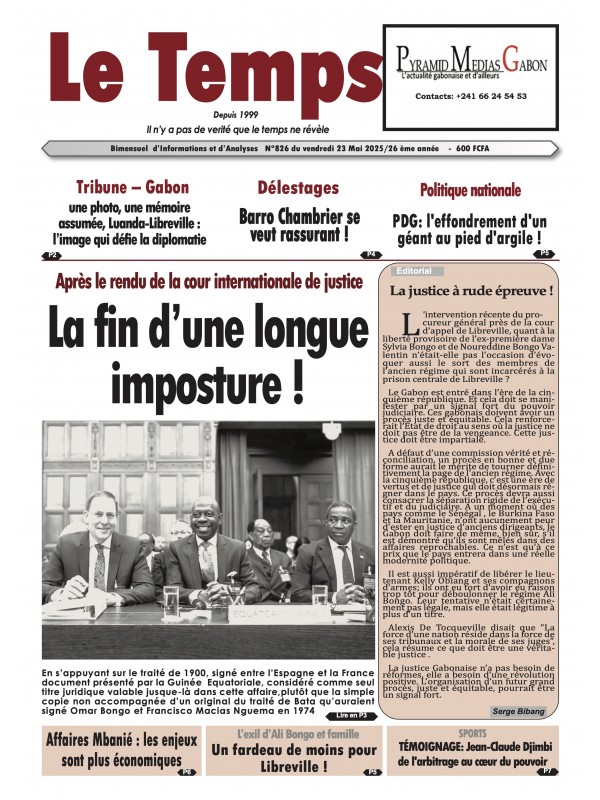 Le Temps 23/05/2025