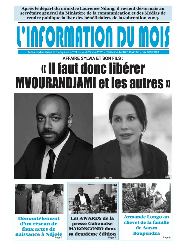 L'information du mois 22/05/2025