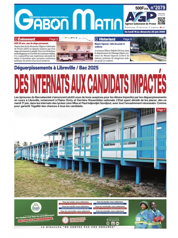 Gabon Matin 17/06/2025
