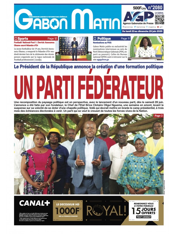 Gabon Matin 23/06/2025