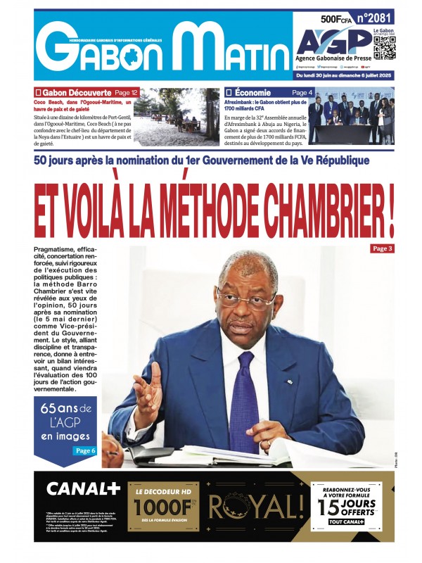 Gabon Matin 30/06/2025
