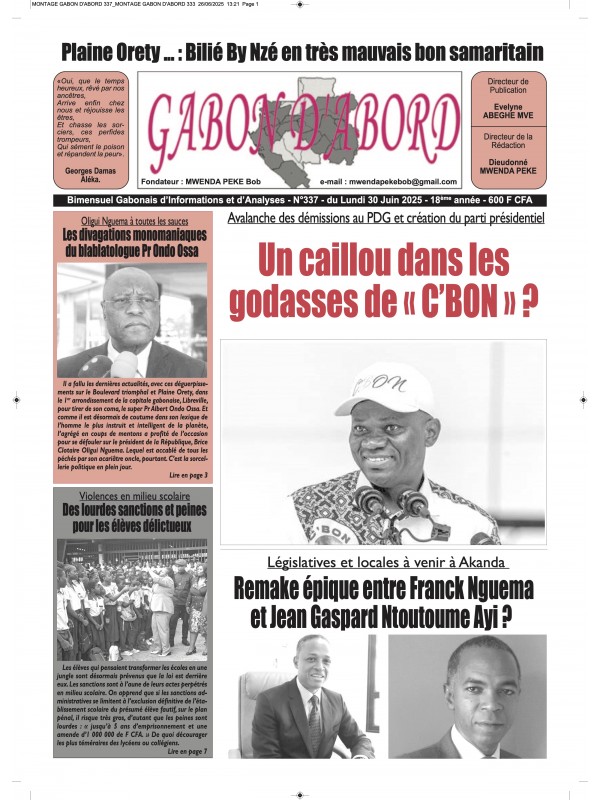 Gabon d'abord 30/06/2025