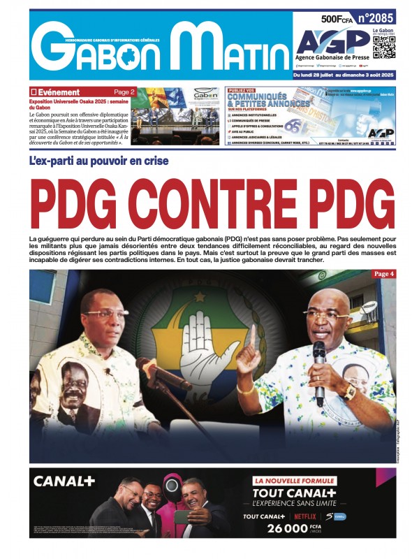 Gabon Matin 28/07/2025