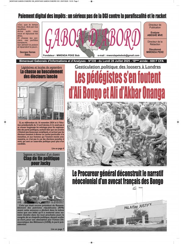 Gabon d'abord 28/07/2025