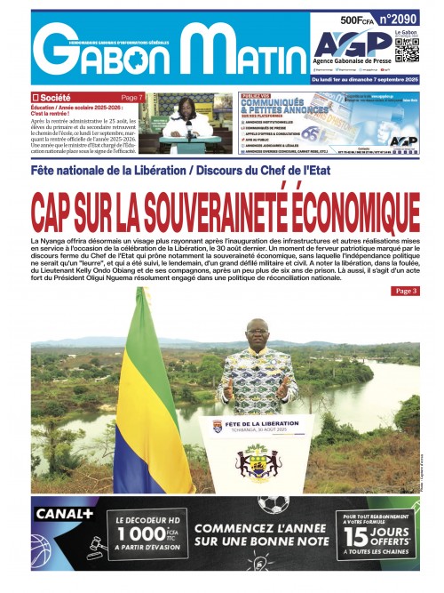 Gabon Matin 01/09/2025