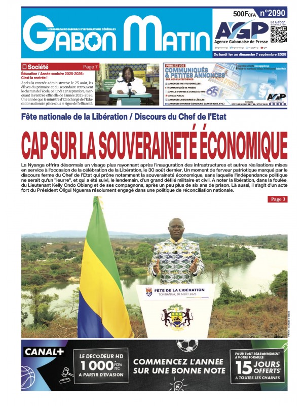 Gabon Matin 01/09/2025