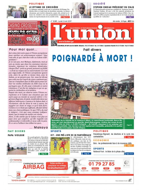 L'Union 03/04/2017