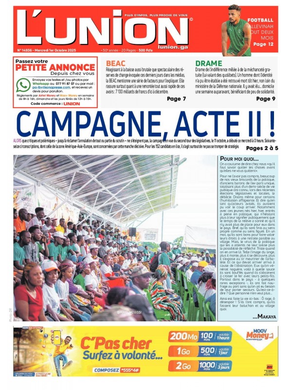 L'Union 01/10/2025