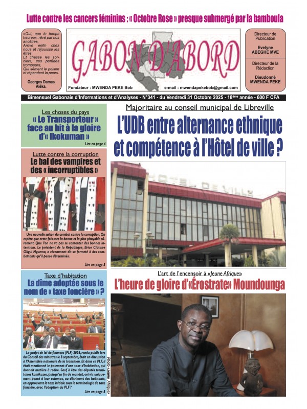 Gabon d'abord 31/10/2025