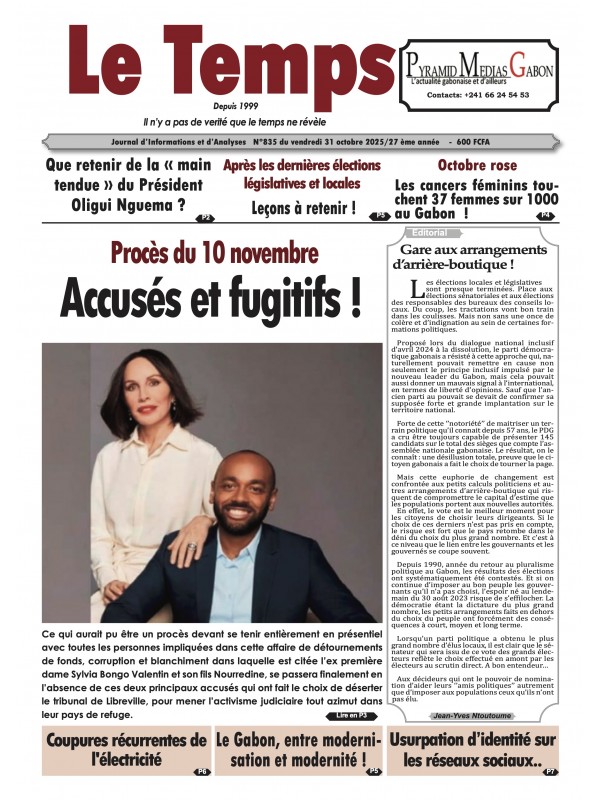 Le Temps 31/10/2025