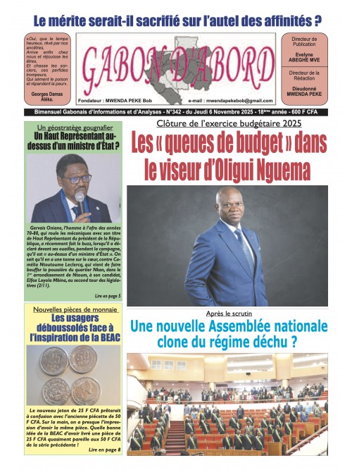 Gabon d'abord 06/11/2025