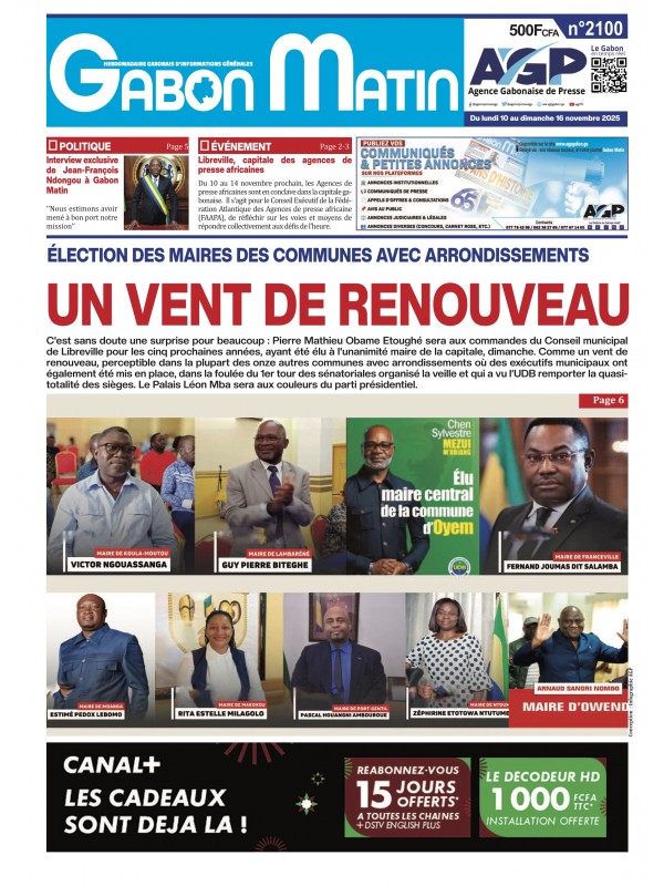 Gabon Matin 10/11/2025