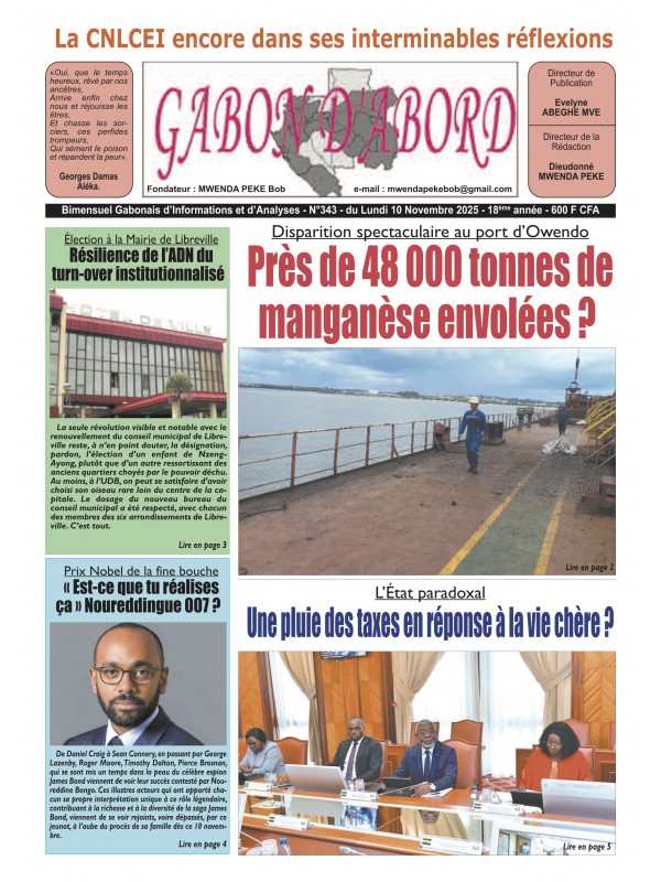 Gabon d'abord 10/11/2025