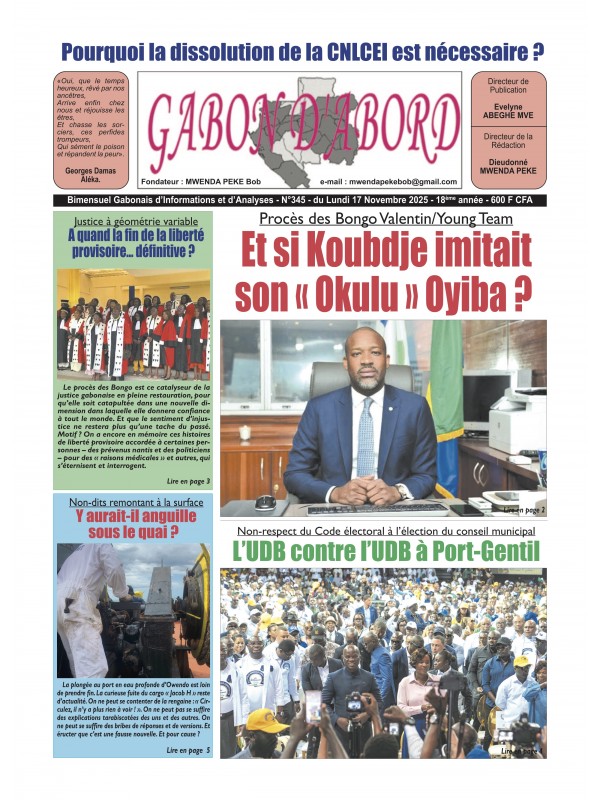 Gabon d'abord 17/11/2025