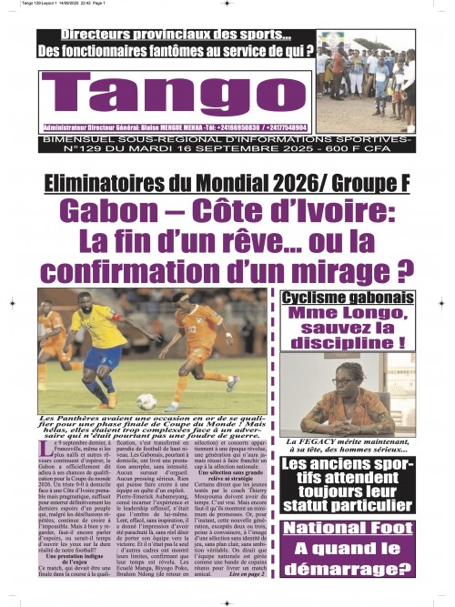 TANGO 16/09/2025